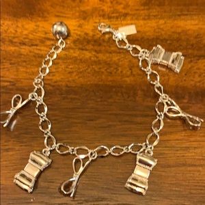 Silver Kate Spade bow bracelet